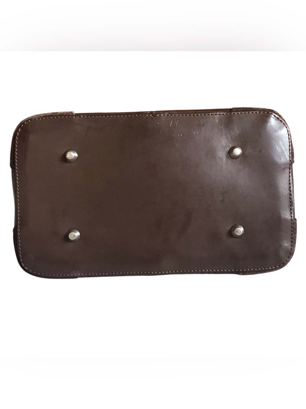 Tiffany & Fred Paris Brown Leather & Suede Purse - Picture 6 of 9